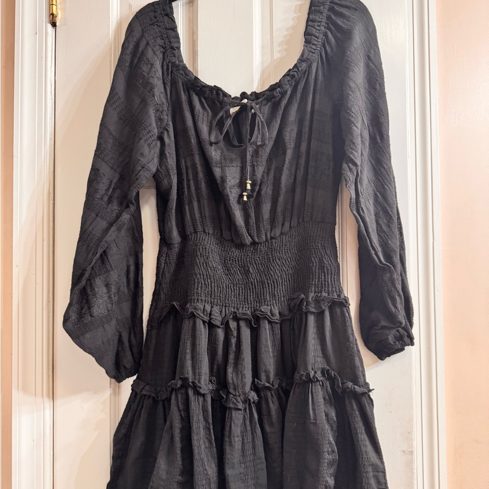 Ramy Brook Black Long Sleeve Dress